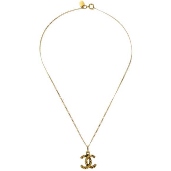 Chanel Gold Mini CC Chain Pendant Necklace 114904 - Picture 1 of 4